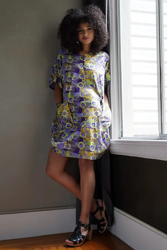 Sparks Asymmetrical Hem Midi Dress (M)