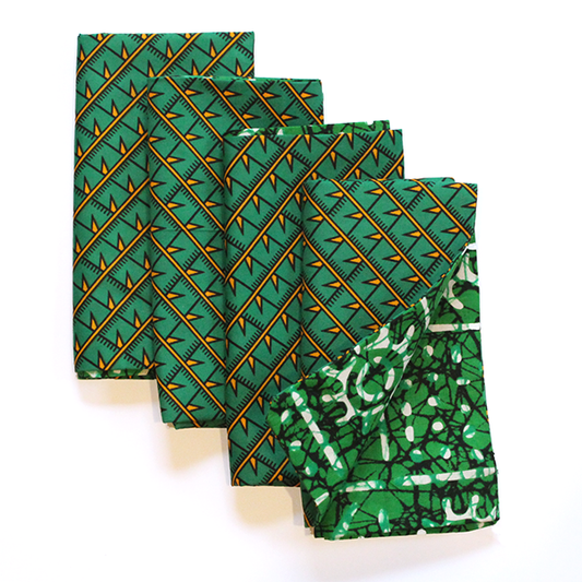 Emerald Green Napkins, Set of 4 - noraokafor