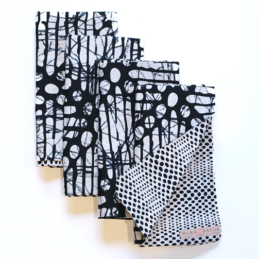 Cookies and Cream Napkins, Set of 4 - noraokafor