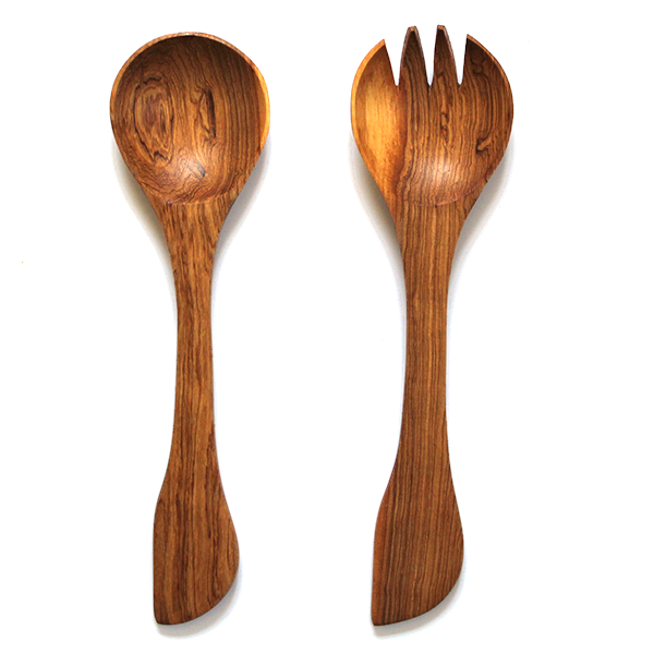Olivewood Salad Servers - noraokafor noraokafor
