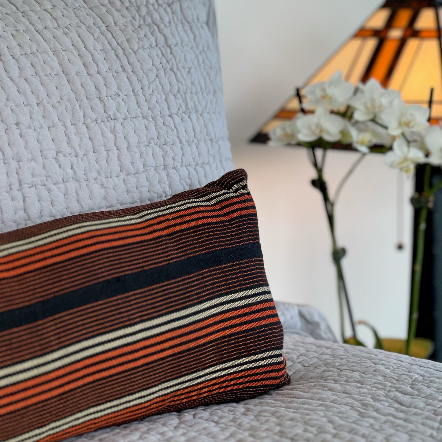 Antilles Queen Bed Bolster Pillow Cover 9" x 42" noraokafor