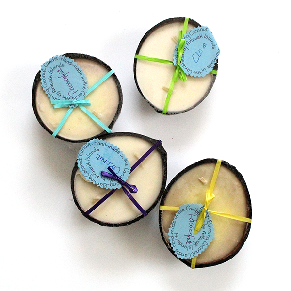Candles in Coconut Shells