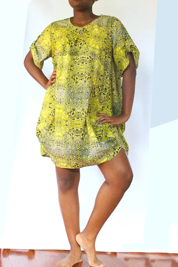 Swallowtail Asymmetrical Hem Midi Dress (XL) noraokafor