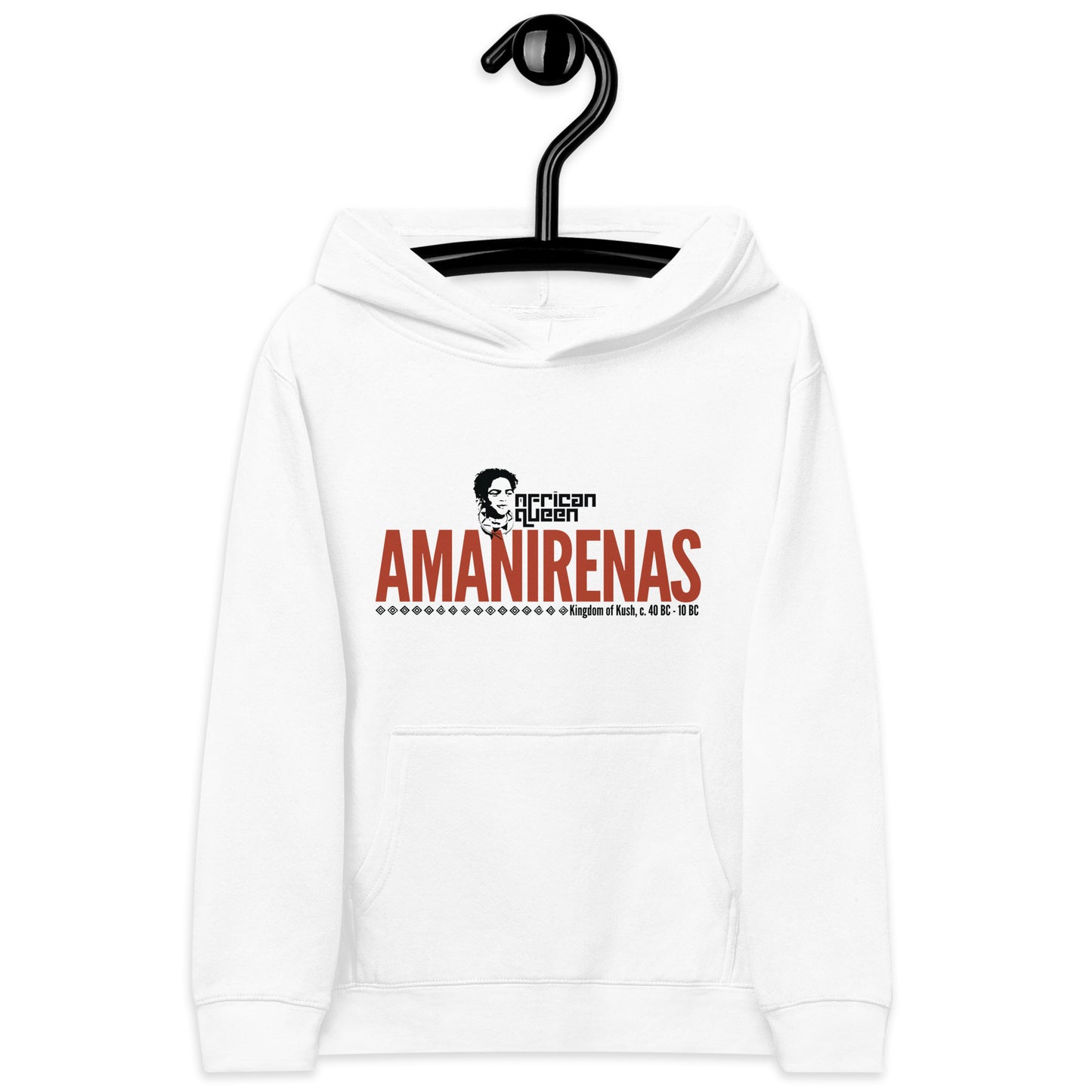 Queen Amanirenas, Kingdom of Kush, Kids Fleece Hoodie noraokafor