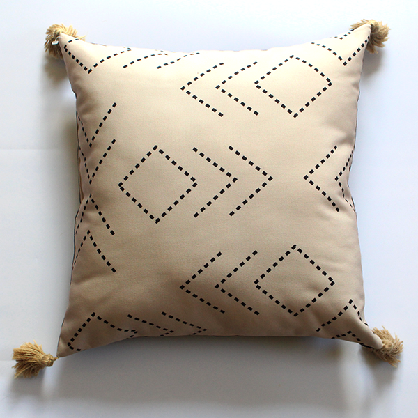 Stitched Mudcloth Outdoor Pillow - noraokafor noraokafor