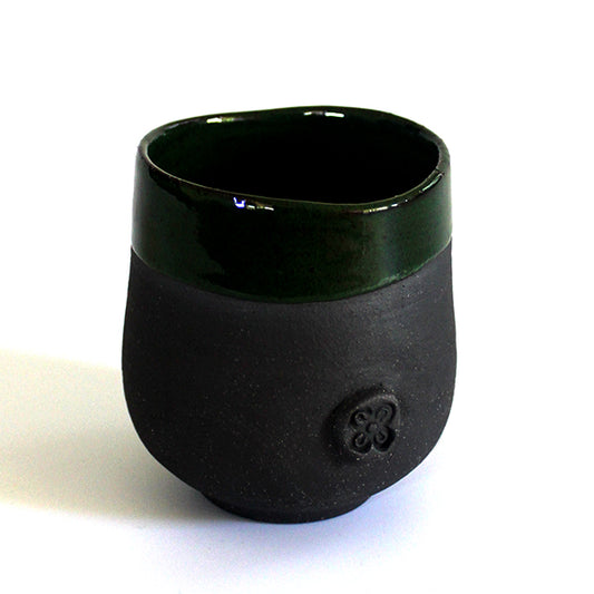 Handcrafted Ceramic Teacup - Bay Leaf - noraokafor