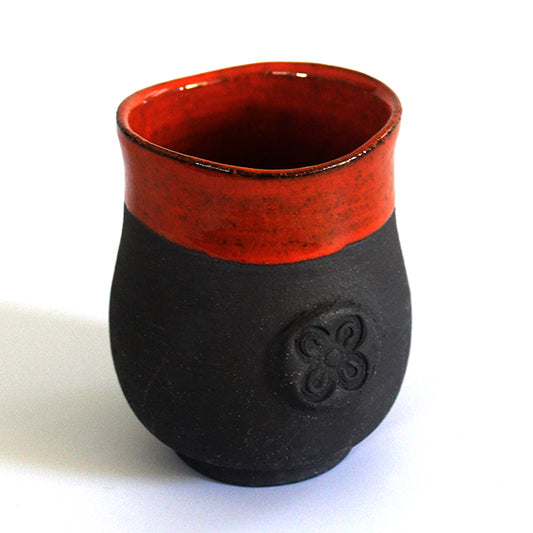 Handcrafted Ceramic Teacup - Papaya