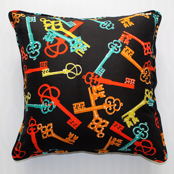 20x20 pillow cover multiple colored keys noraokafor