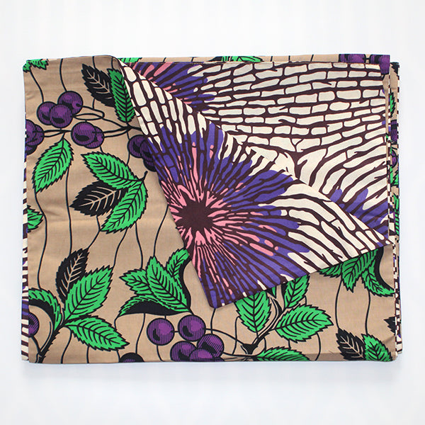 Purple Cherries & Flowers Table Runner - noraokafor noraokafor