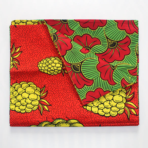 red yellow green reversible prints table runner noraokafor
