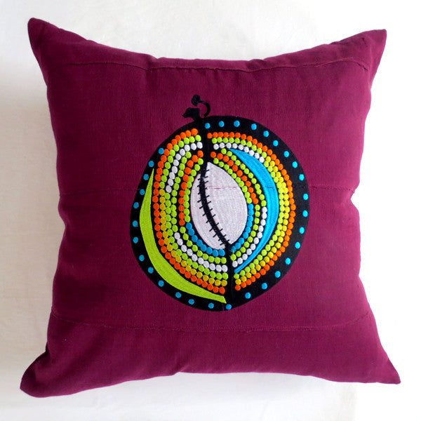 Embroidered African Asoke 18x18 Pillow Cover – noraokafor