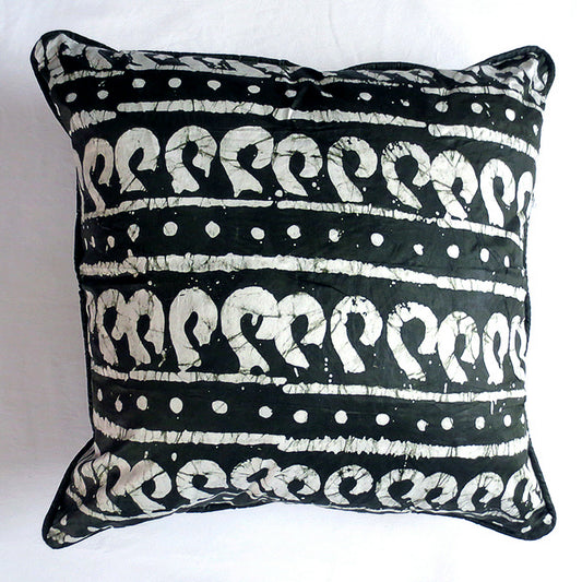 20x20 pillow cover dark green cream