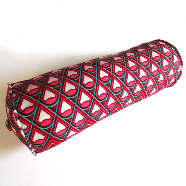7x20 African Wax Print Bolster pillow noraokafor
