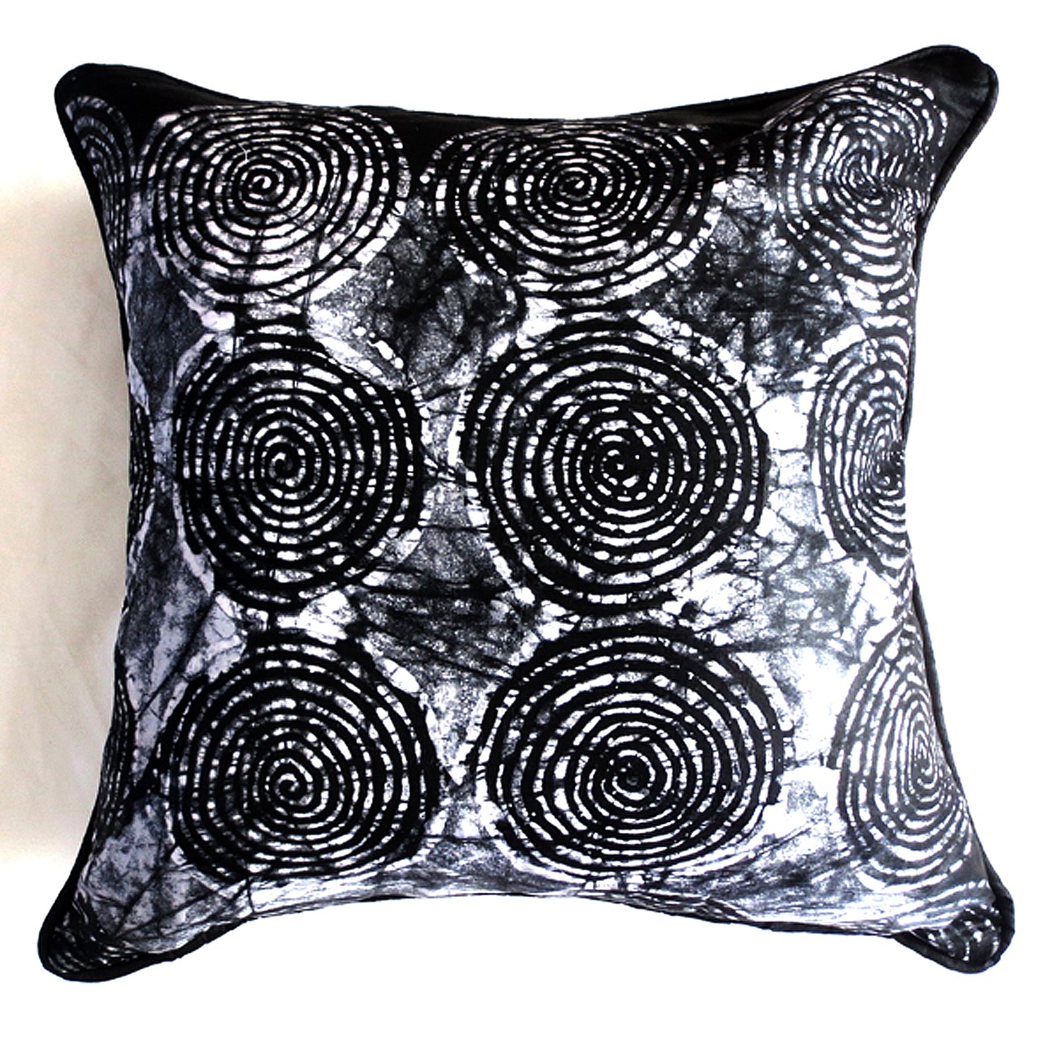 20x20 pillow cover black white