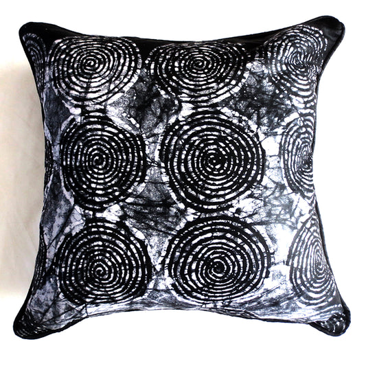 20x20 pillow cover black white
