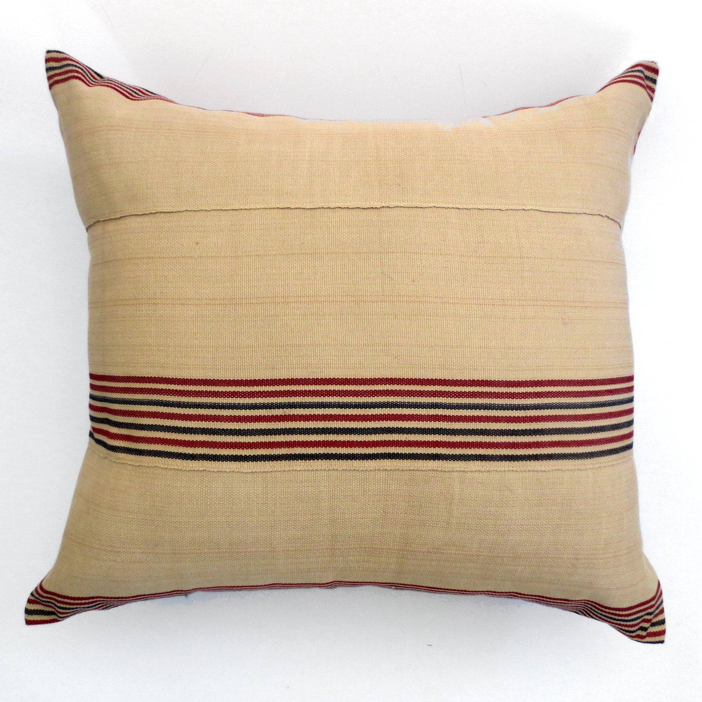 Driftwood & Maroon 20x20 Pillow Cover - noraokafor noraokafor