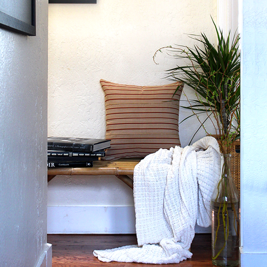 Driftwoods & Maroon 20x20 Pillow Cover - noraokafor