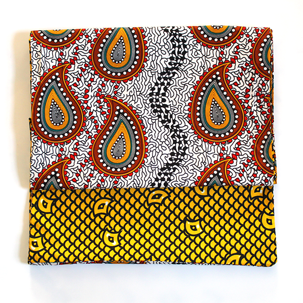 reversible prints table runner paisely motif noraokafor