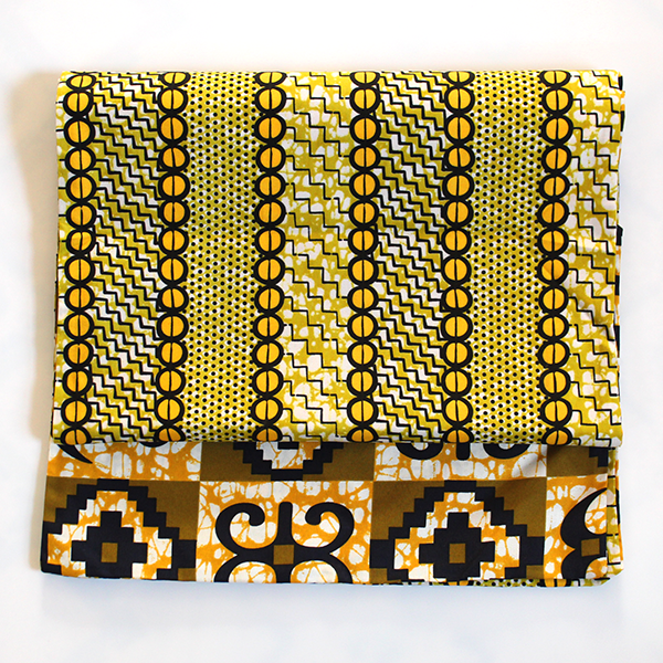gold brown cream reversible prints table runner noraokafor