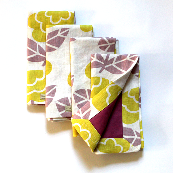 Caribbean Blooms Linen Napkins, Set of 4 Assorted Colors - noraokafor noraokafor