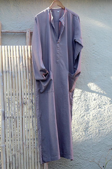 Men's Linen Kaftan - Chocolate Milk Brown - noraokafor noraokafor
