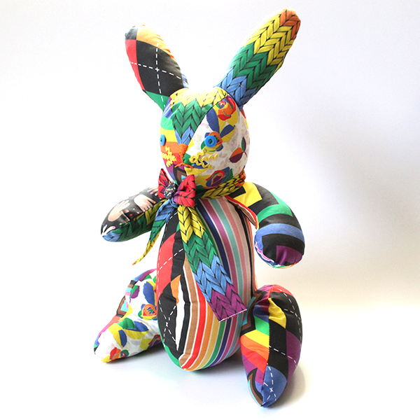 patchwork bunny rabbit 15 inch multiple colors noraokafor
