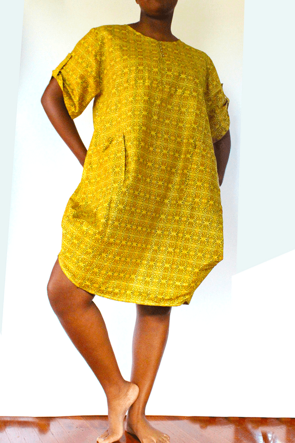 Yarrow Asymmetrical Hem Midi Dress (XXL)