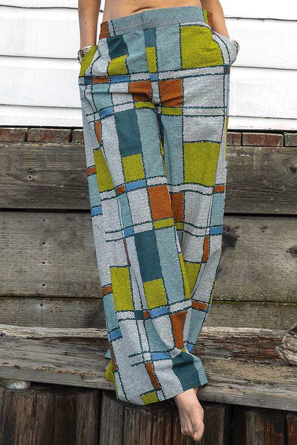 Mosaic Palazzo Pants (M)