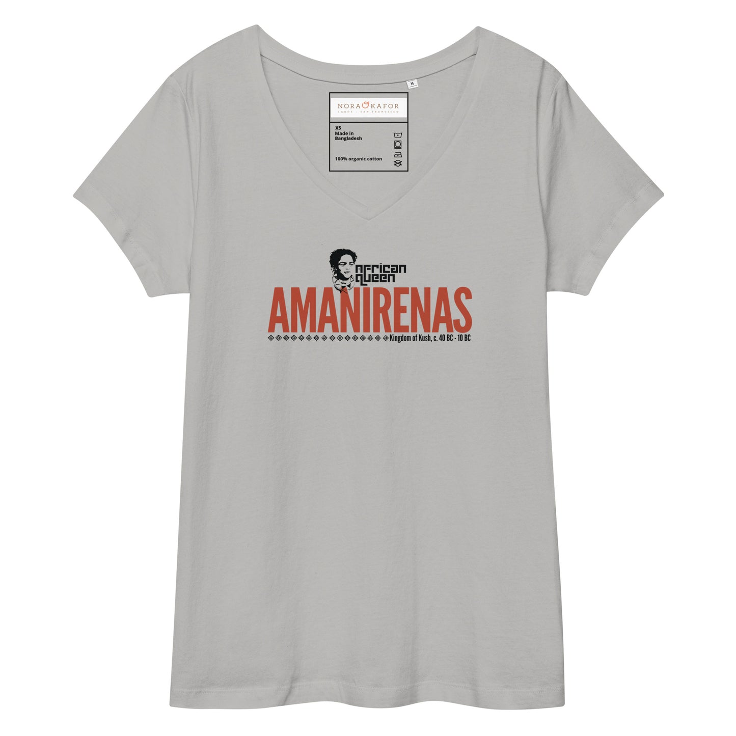 Queen Amanirenas Women’s fitted v-neck t-shirt