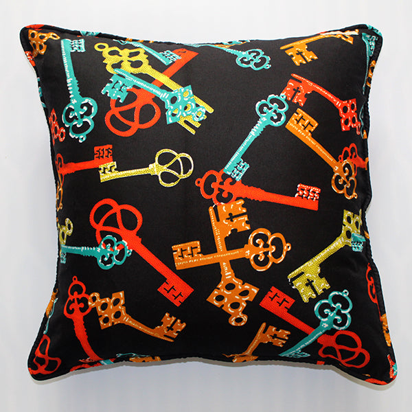 20x20 pillow cover multiple colored keys