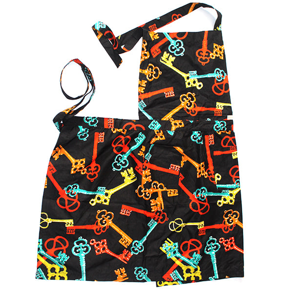 African wax print vintage inspired apron
