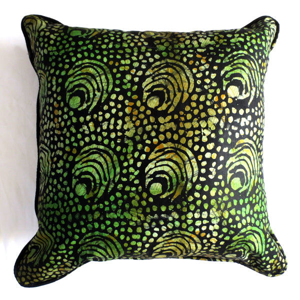20x20 pillow cover green black gold