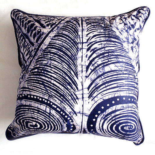 Blue Trumpet Pillow Cover - noraokafor
