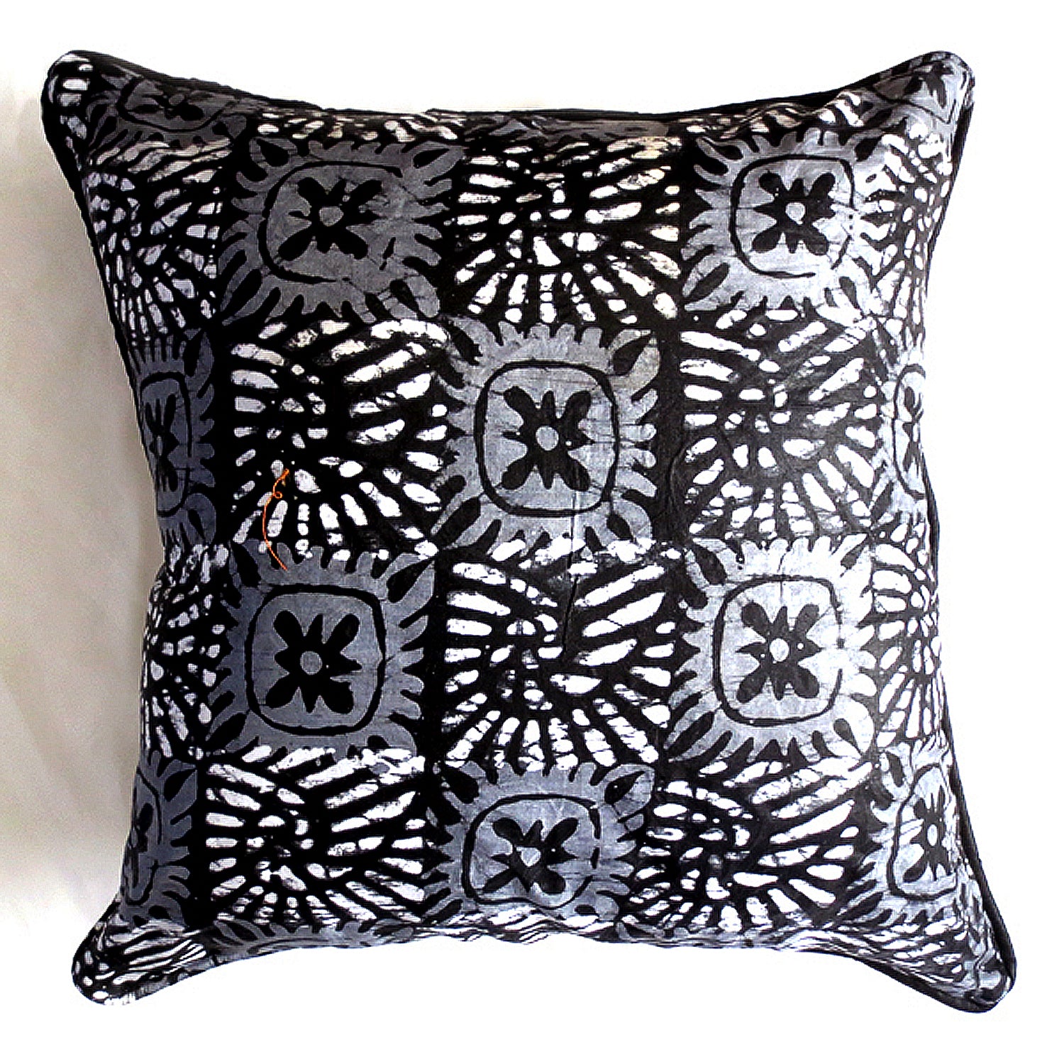20x20 pillow cover black white