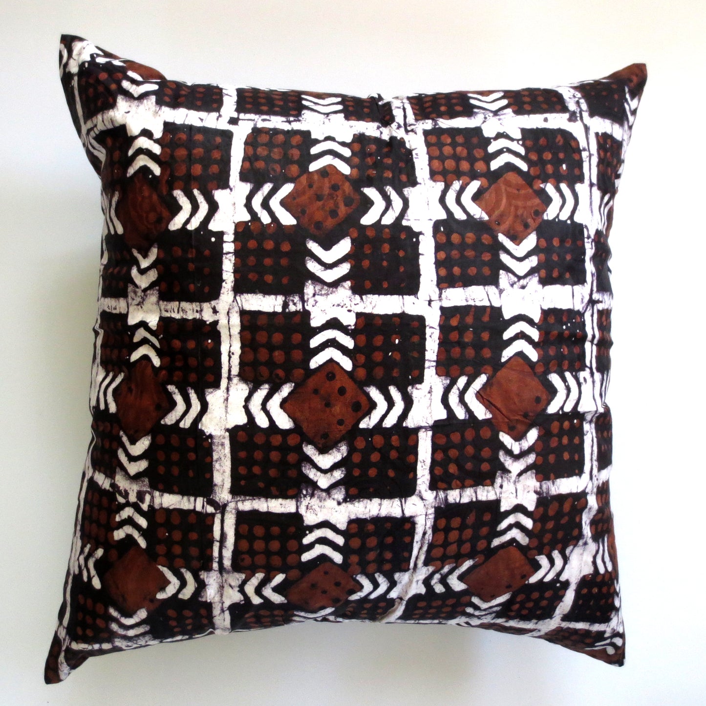 20x20xpillow cover brown white noraokafor