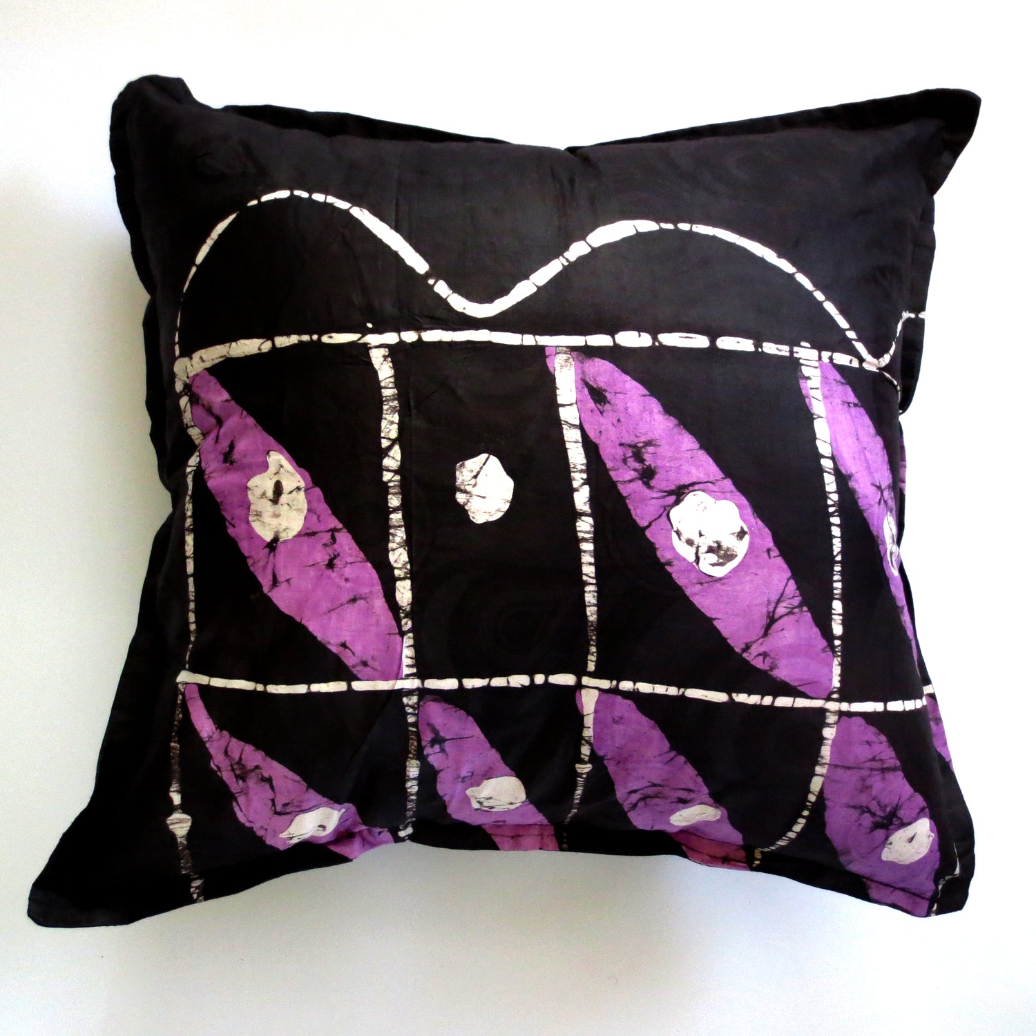 20x20 pillow cover black white violet