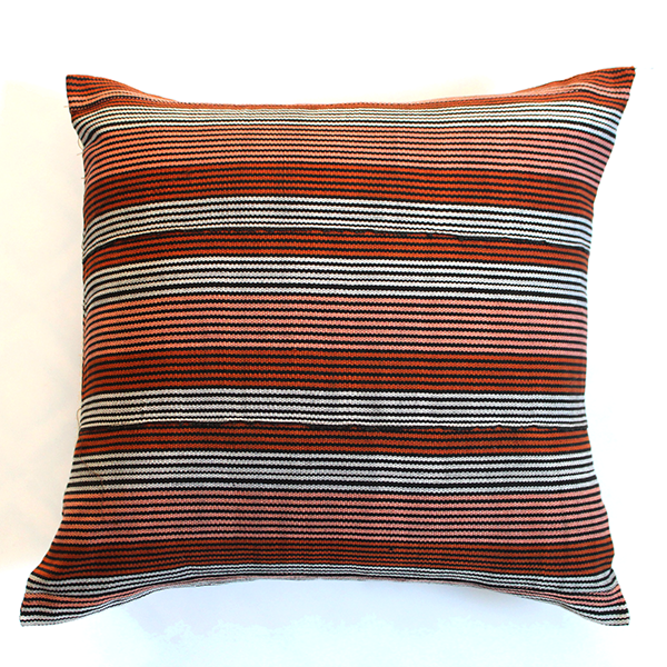 20"x20" pillow cover. Gray and copper tones.